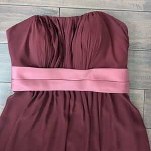 Burgundy gown